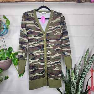New with tags Womens small Camouflage Long Cardigan by Halife